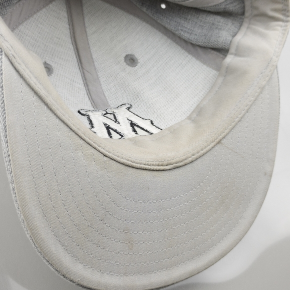 Moondoggies Cap Hat Surf Skate Gray & White Men's Wool Blend - Picture 9 of 11